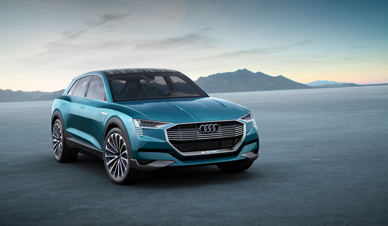 Illustration for article titled The Audi E-Tron Quattro Concept Is The Other Strike At Tesla In Crossover Form